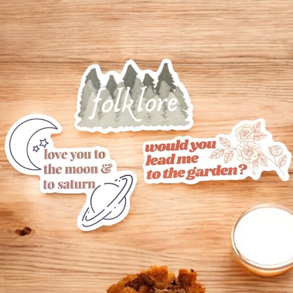 Taylor Swift Folklore Stickers - Picture 1 of 3